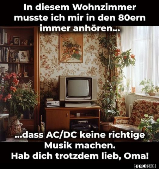 In diesem Wohnzimmer musste ich mir in den 80ern immer.. - Lustige Bilder | DEBESTE.de