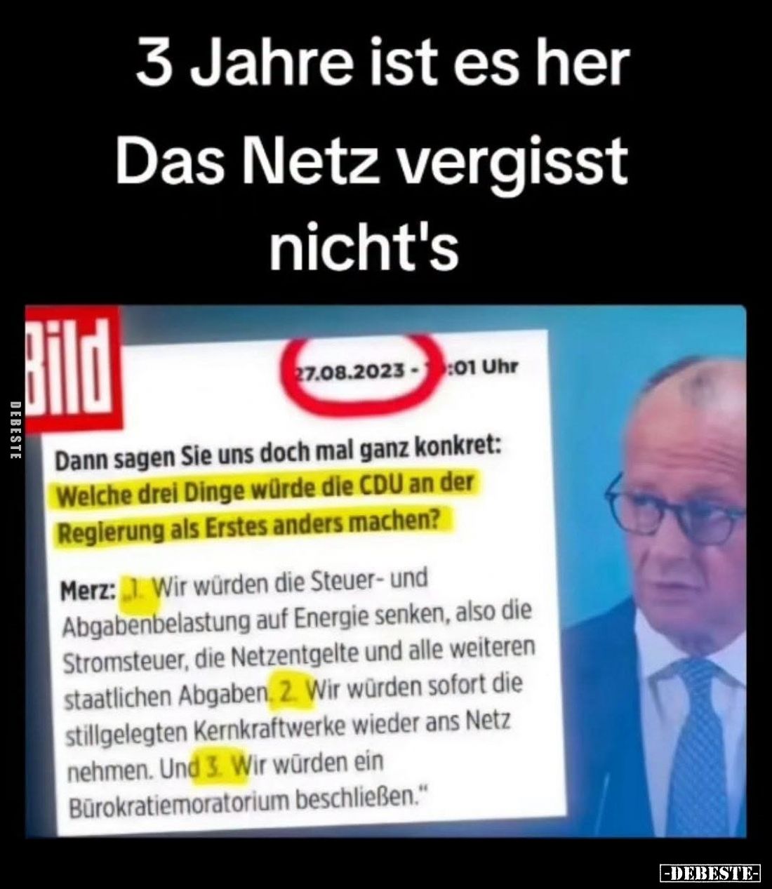 3 Jahre ist es her. Das Netz vergisst nicht's.