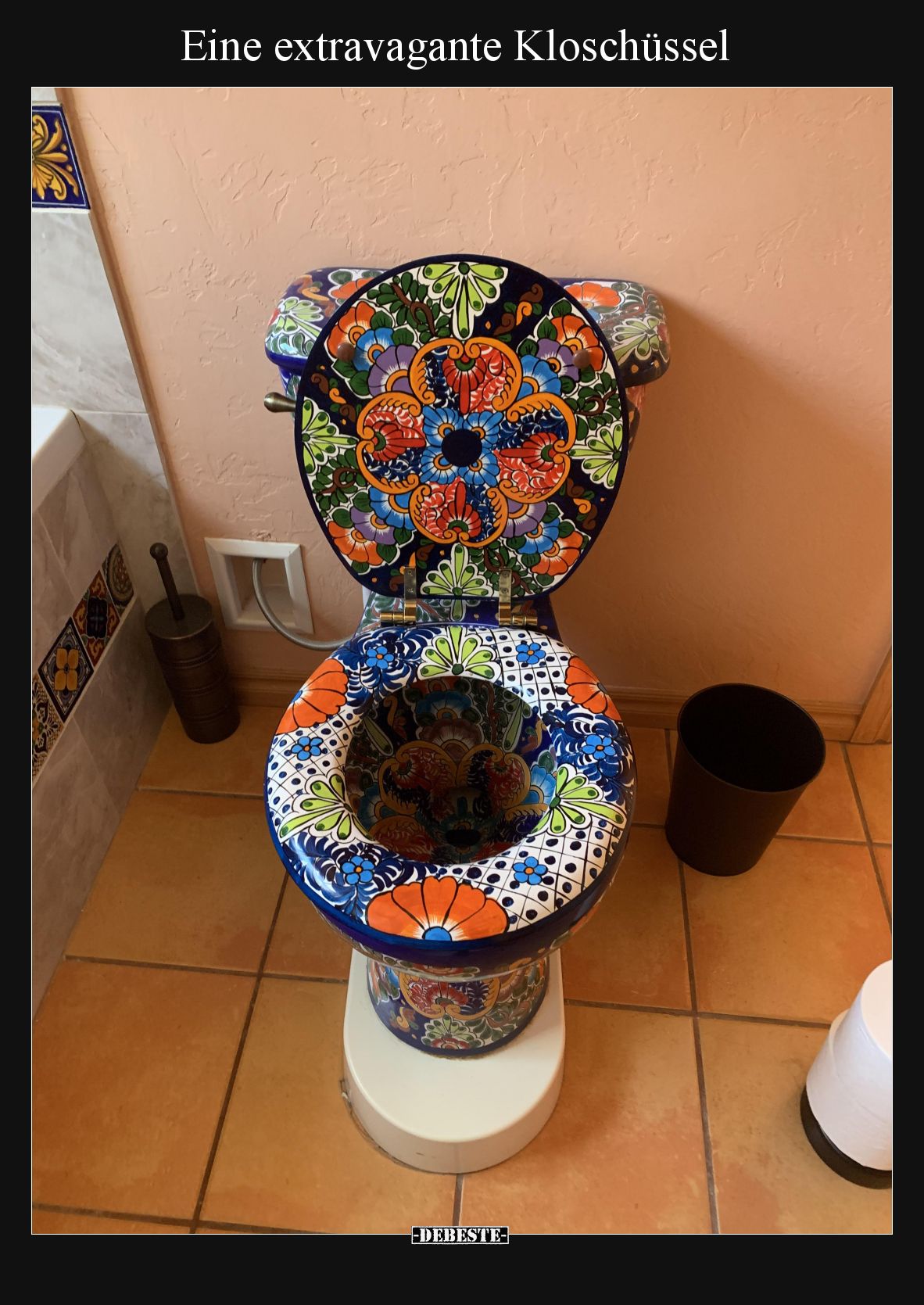 Eine extravagante Kloschüssel