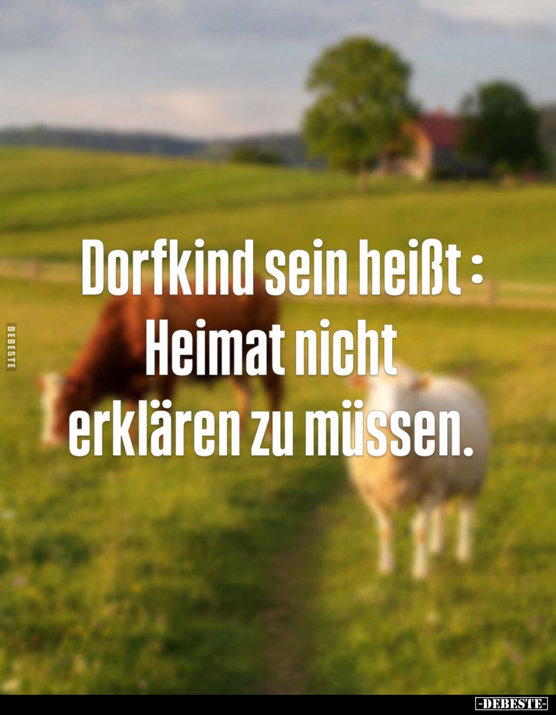 Dorfkind sein heißt: Heimat nicht erklären zu müssen.