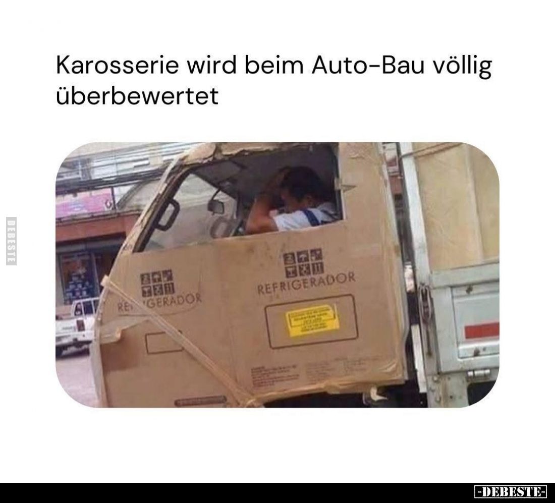 Karosserie wird beim Auto-Bau völlig überbewertet.