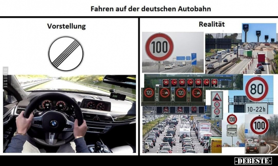Fahren auf der deutschen Autobahn.. - Lustige Bilder | DEBESTE.de