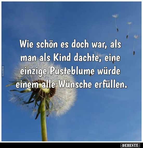 Wie schön es doch war, als man als Kind dachte, eine.. - Lustige Bilder | DEBESTE.de