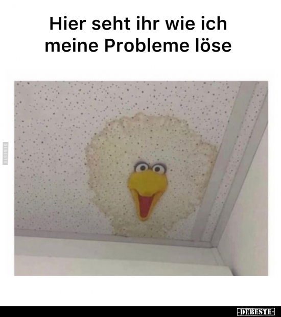 Hier seht ihr wie ich meine Probleme löse... - Lustige Bilder | DEBESTE.de