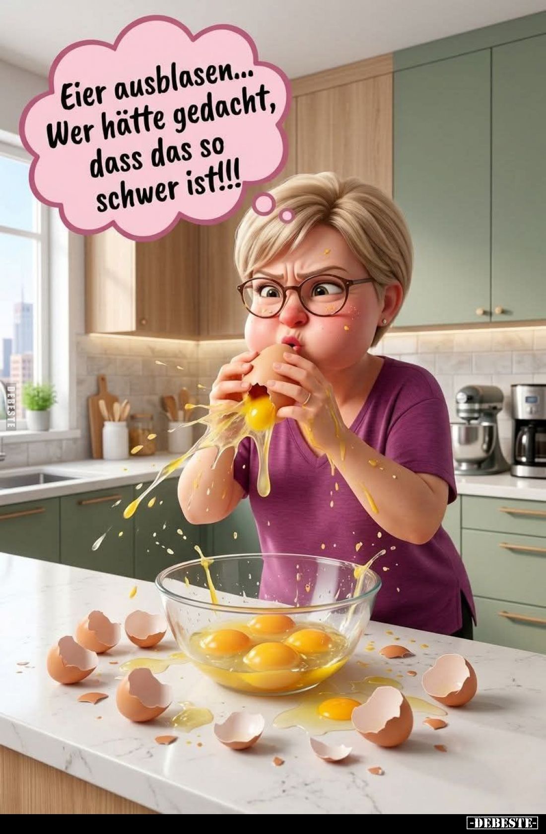 Eier ausblasen... Wer hätte gedacht, dass das so schwer ist!!!