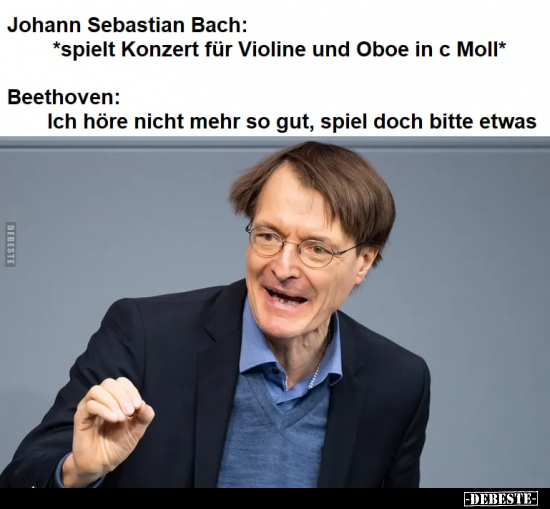 Johann Sebastian Bach: *spielt Konzert für Violine und Oboe.. - Lustige Bilder | DEBESTE.de