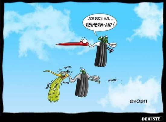 Ach guck mal... Reihern-Air!.. - Lustige Bilder | DEBESTE.de