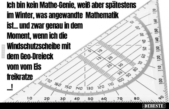 Ich bin kein Mathe-Genie, weiß aber spätestens im Winter.. - Lustige Bilder | DEBESTE.de