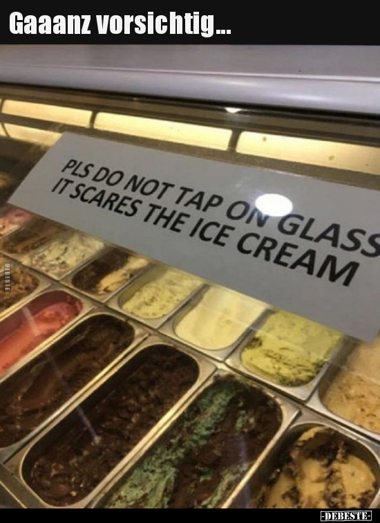 Gaaanz vorsichtig...