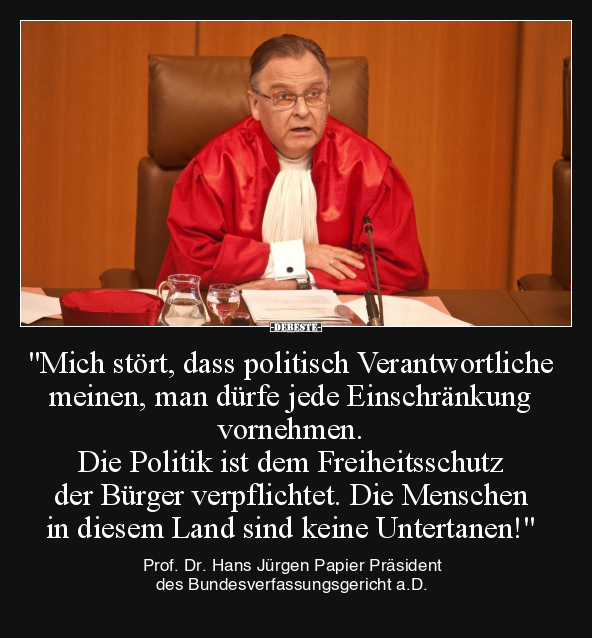 "Mich stört, dass politisch Verantwortliche meinen.." - Lustige Bilder | DEBESTE.de