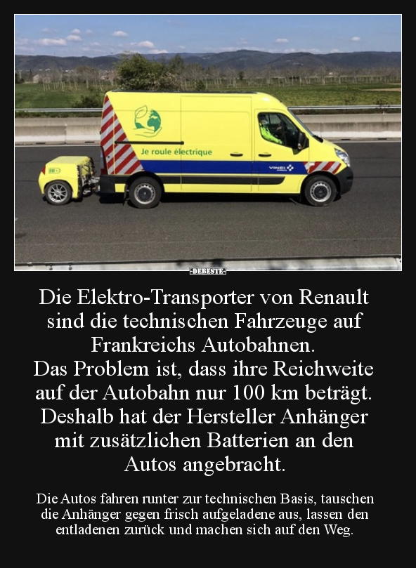 Die Elektro-Transporter von Renault sind die technischen.. - Lustige Bilder | DEBESTE.de