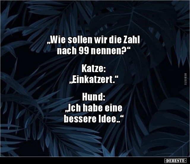 "Wie sollen wir die Zahl nach 99 nennen?"... - Lustige Bilder | DEBESTE.de