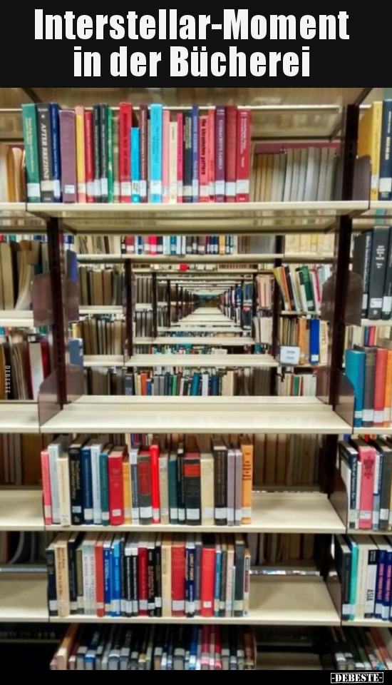 Interstellar-Moment in der Bücherei..