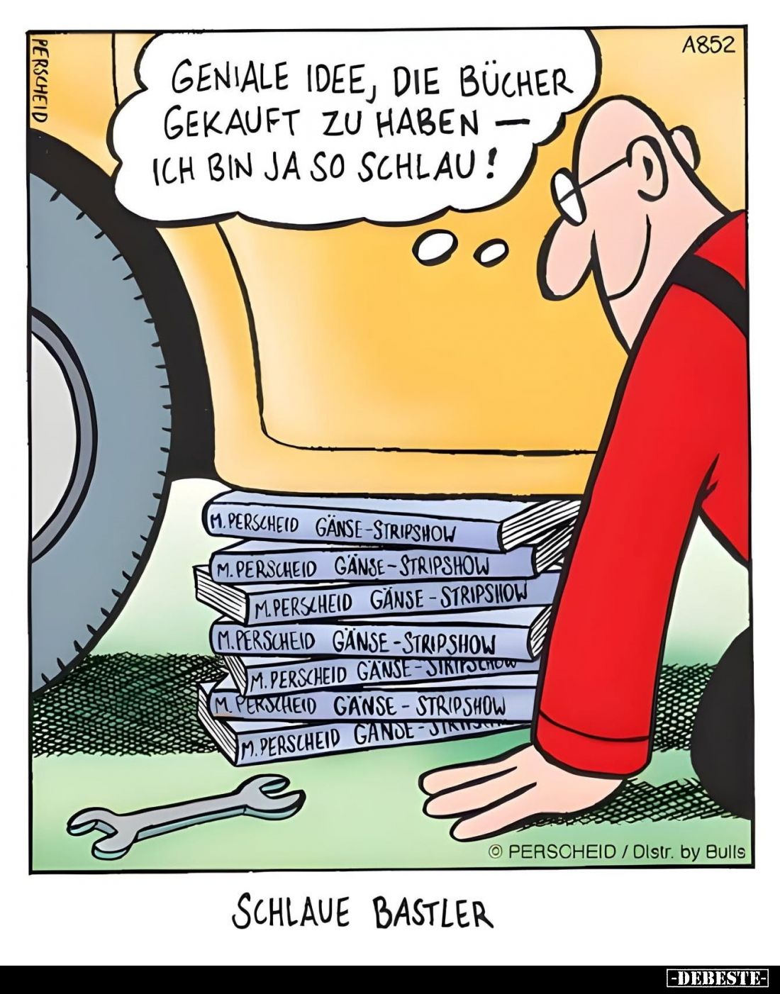 Schlaue Bastler: Geniale Idee, die Bücher gekauft zu haben -ich bin ja so schlau!