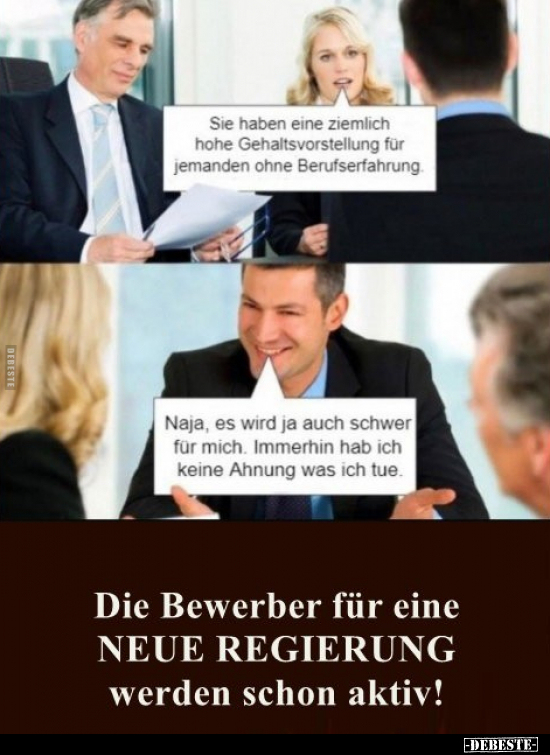 Die Bewerber für eine NEUE REGIERUNG.. - Lustige Bilder | DEBESTE.de