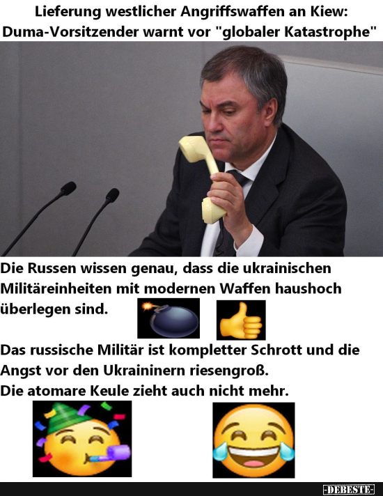 Putins politische Freunde haben große Angst. - Lustige Bilder | DEBESTE.de