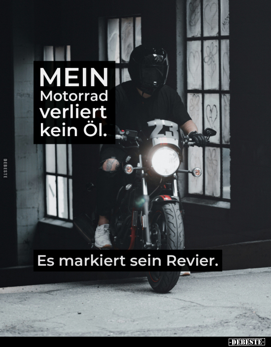 Mein Motorrad verliert kein Öl.. - Lustige Bilder | DEBESTE.de