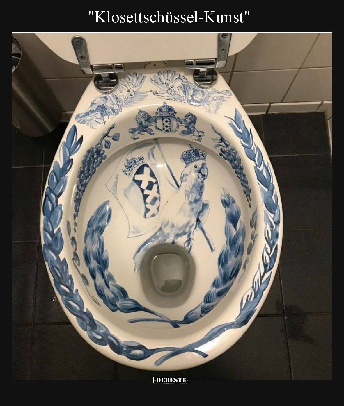 Klosettschüssel-Kunst