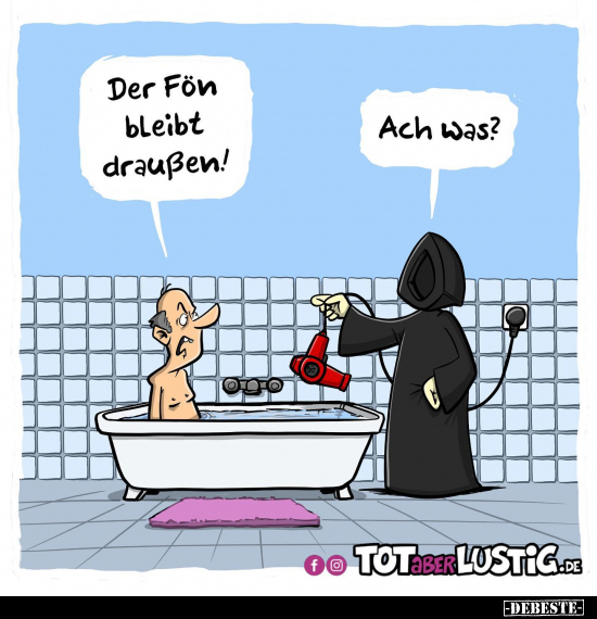 Der Fön bleibt draußen!.. - Lustige Bilder | DEBESTE.de