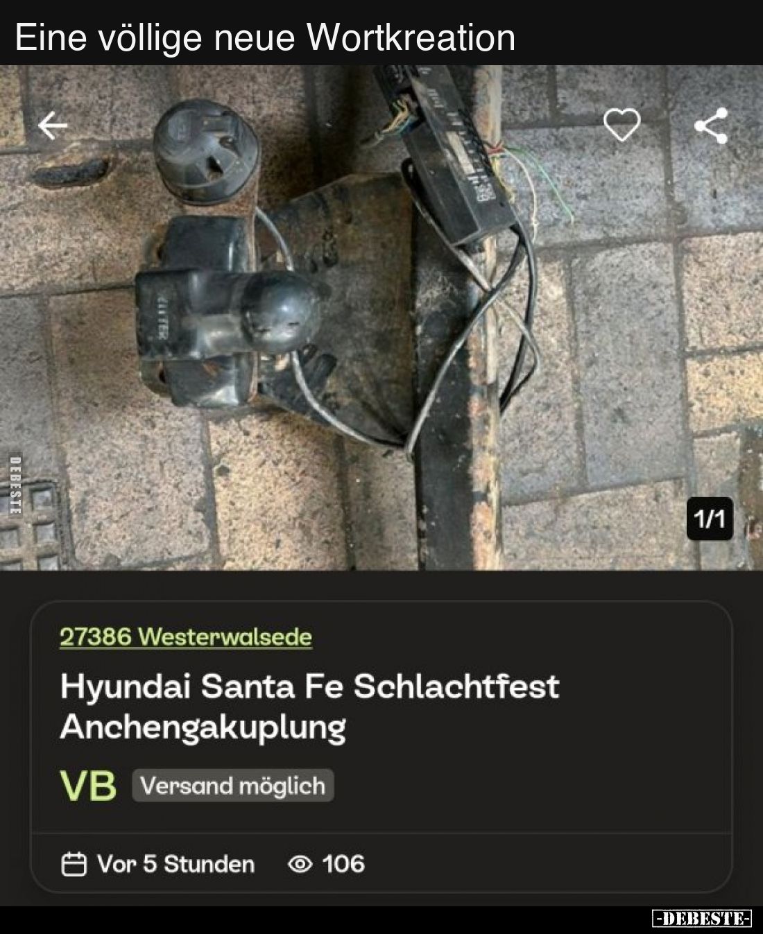 Eine völlige neue Wortkreation