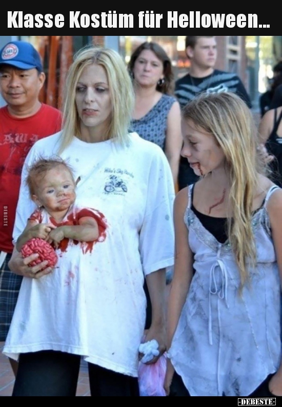 Klasse Kostüm für Helloween...