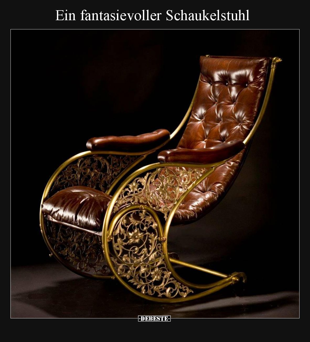 Ein fantasievoller Schaukelstuhl