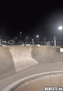 Ziemlich beeindruckende Landung...