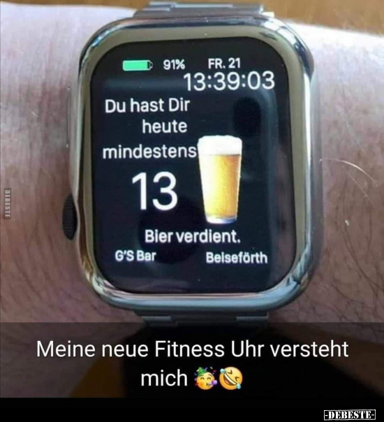 Meine neue Fitness Uhr versteht mich.. - Lustige Bilder | DEBESTE.de
