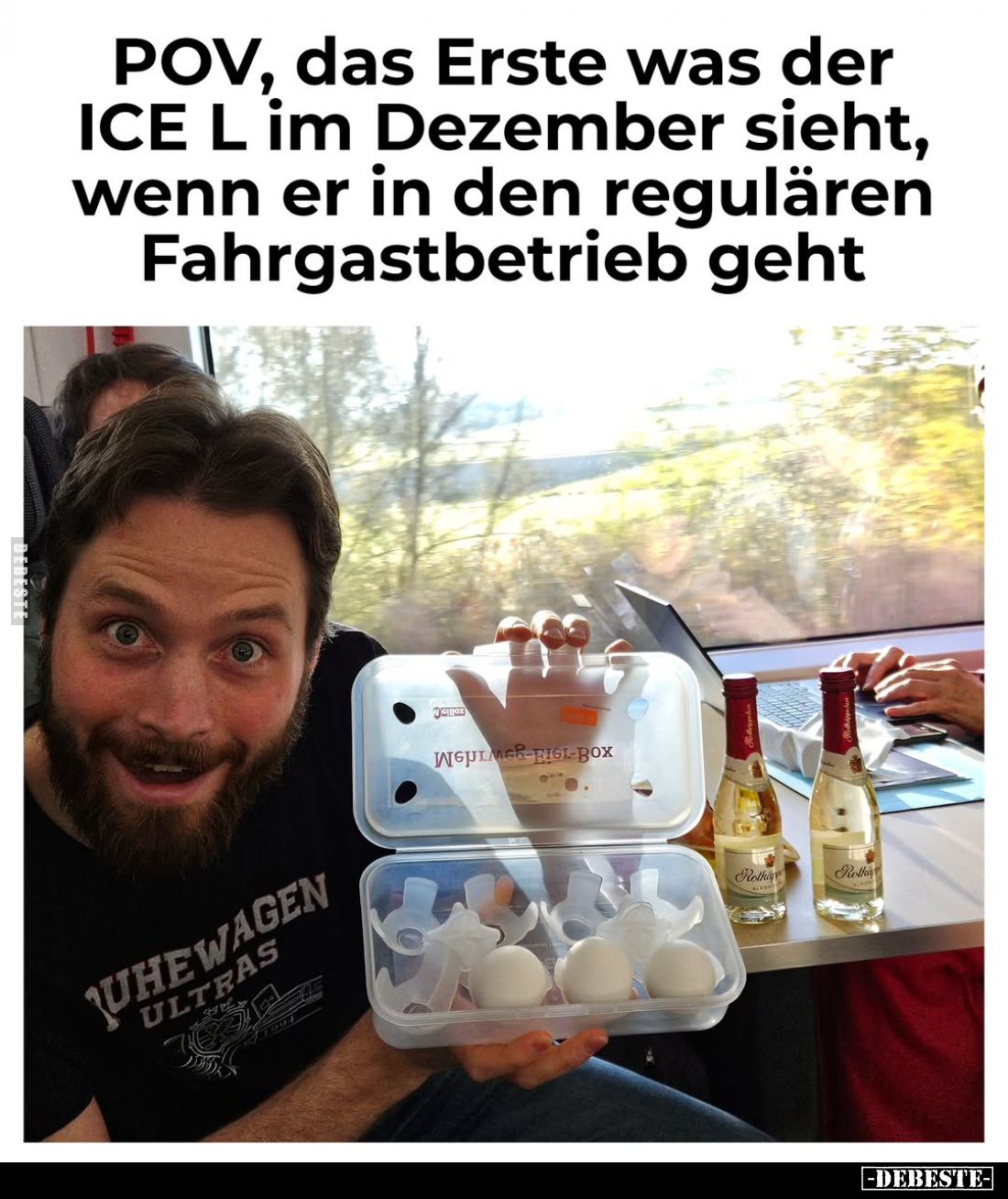 POV, das Erste was der ICE L im Dezember sieht, wenn er in den regulären Fahrgastbetrieb geht.
