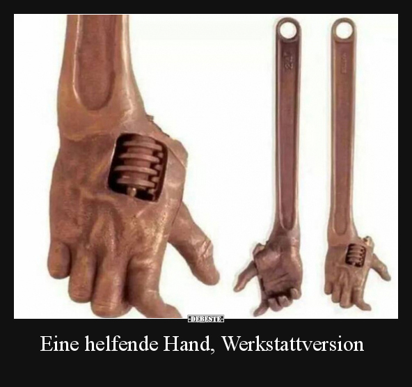 Eine helfende Hand, Werkstattversion.. - Lustige Bilder | DEBESTE.de
