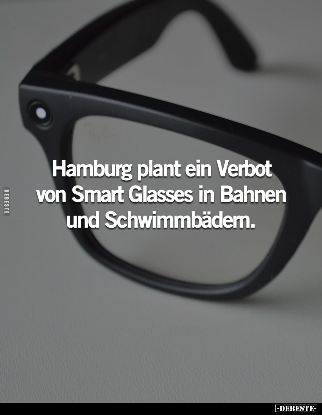 Hamburg plant ein Verbot von Smart Glasses in Bahnen und Schwimmbädern.