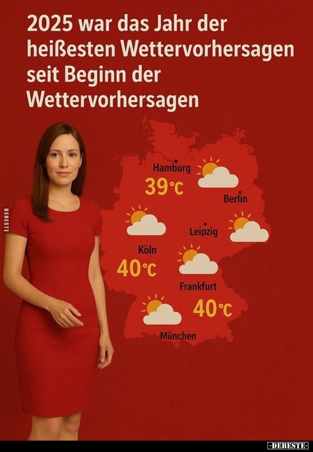 2025 war das Jahr der heißesten Wettervorhersagen seit Beginn der Wettervorhersagen.