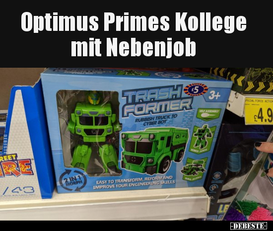 Optimus Primes Kollege mit Nebenjob.. - Lustige Bilder | DEBESTE.de