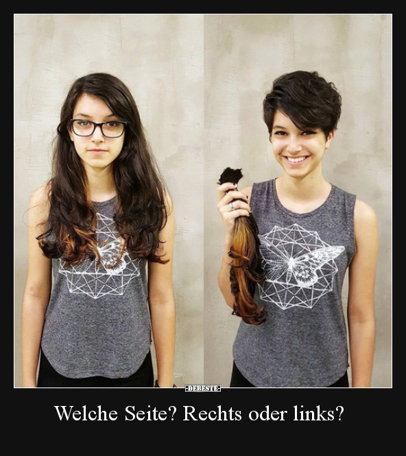 Welche Seite? Rechts oder links?.. - Lustige Bilder | DEBESTE.de
