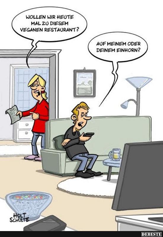 Wollen wir heute Mal zu diesem veganen Restaurant?