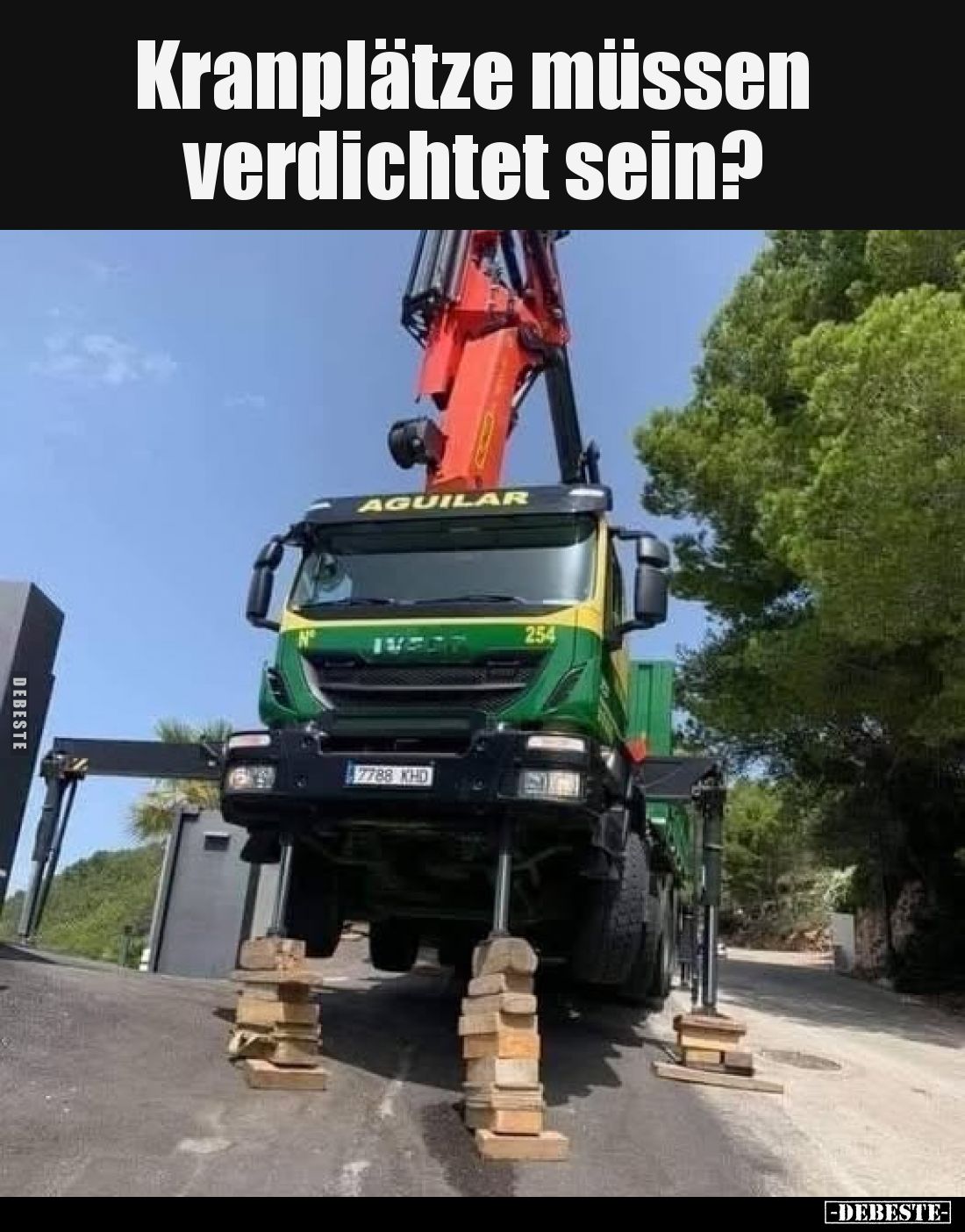 Kranplätze müssen verdichtet sein?