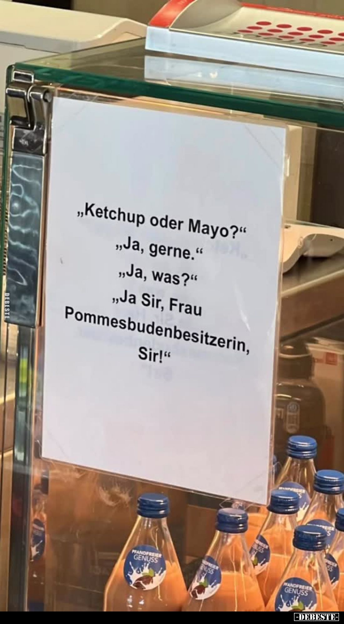 "Ketchup oder Mayo?"... - Lustige Bilder | DEBESTE.de