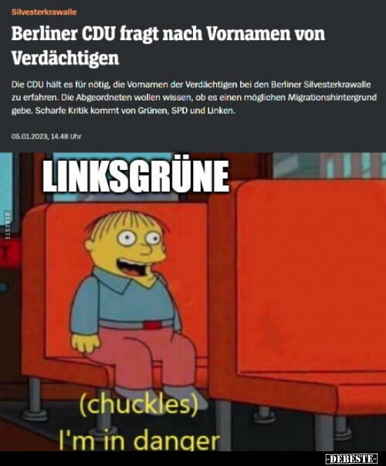 Berliner CDU fragt nach Vornamen von Verdächtigen