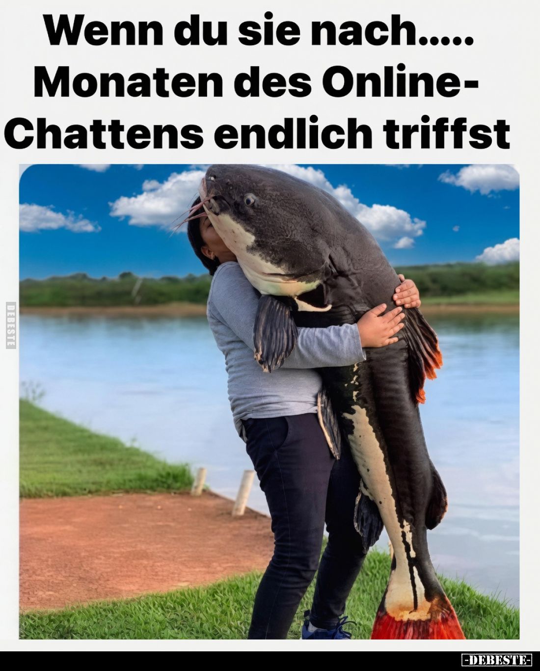 Wenn du sie nach..... Monaten des Online- Chattens endlich triffst