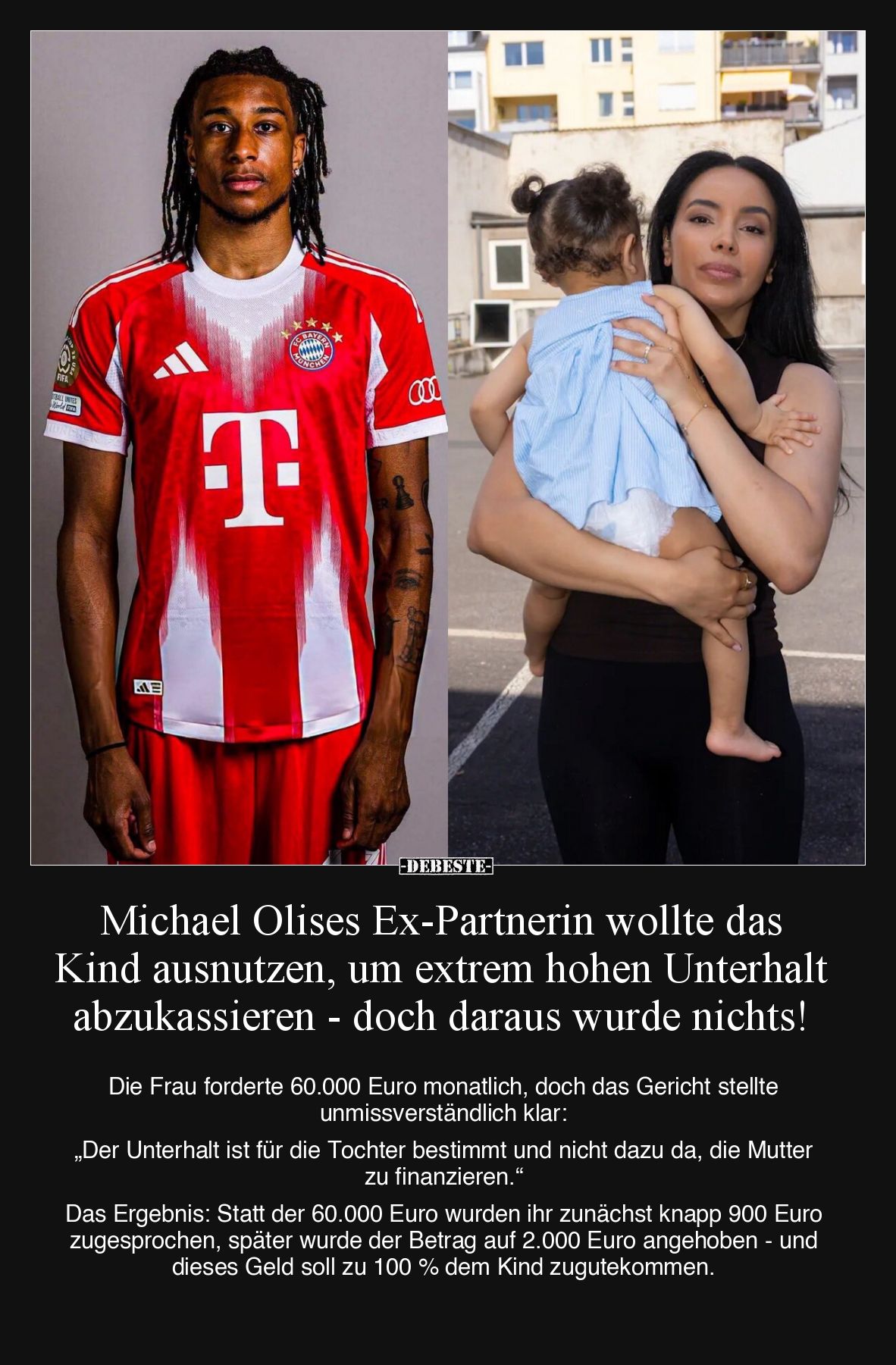 Michael Olises Ex-Partnerin wollte das Kind ausnutzen, um extrem hohen Unterhalt abzukassieren - doch daraus wurde nichts!
...