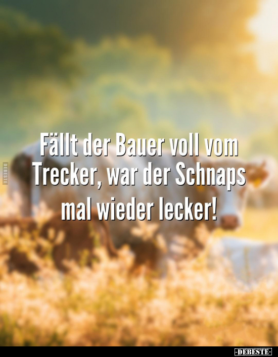 Fällt der Bauer voll vom Trecker.. - Lustige Bilder | DEBESTE.de