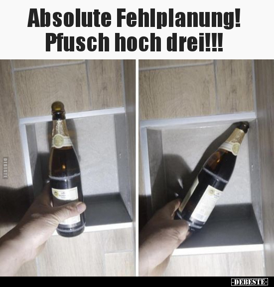 Absolute Fehlplanung! Pfusch hoch drei!!!.. - Lustige Bilder | DEBESTE.de