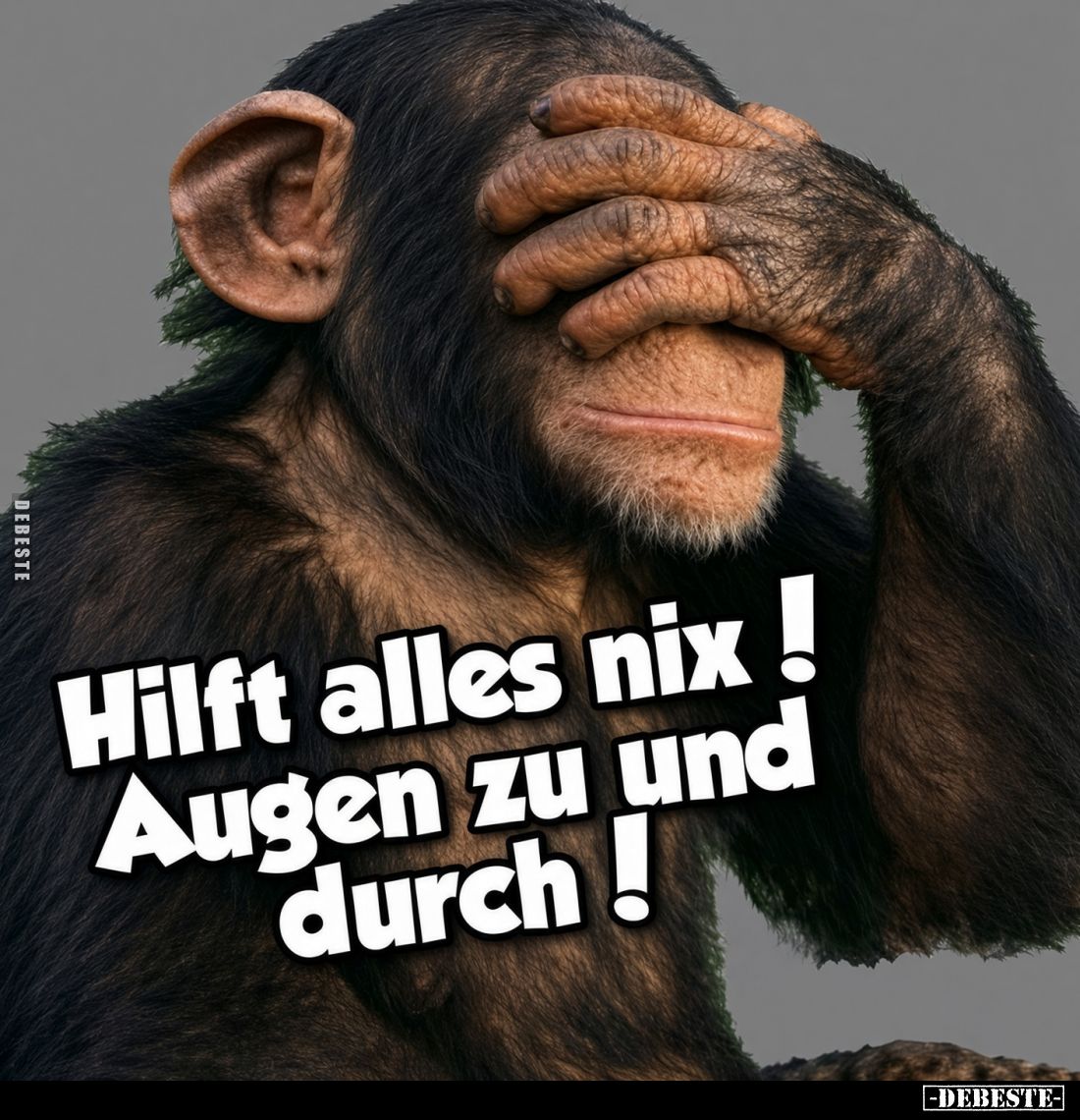 Hilft alles nix !
Augen zu und durch !