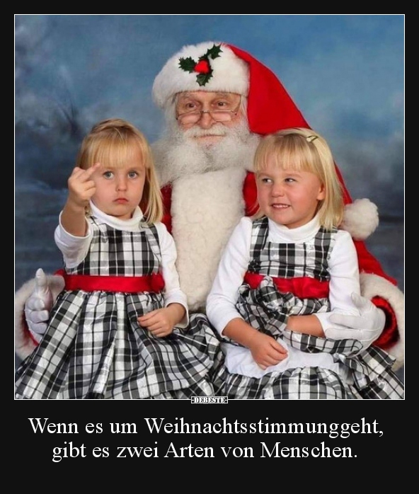 Wenn es um Weihnachtsstimmunggeht, gibt es zwei Arten von.. - Lustige Bilder | DEBESTE.de