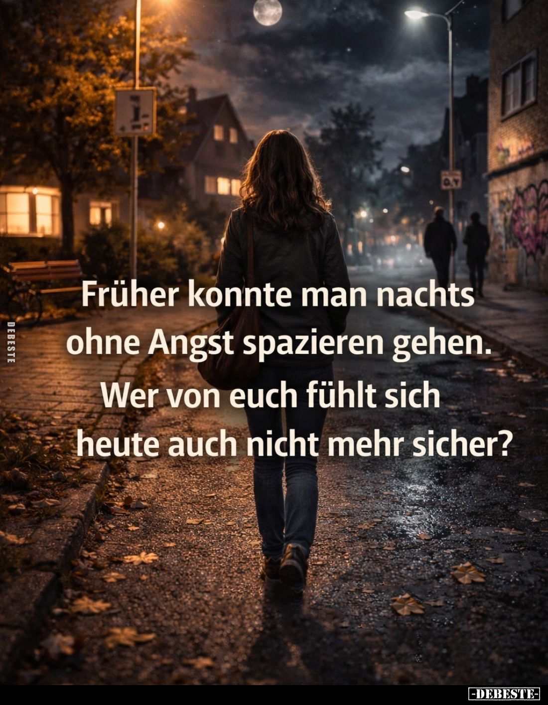 Früher konnte man nachts ohne Angst spazieren gehen... - Lustige Bilder | DEBESTE.de
