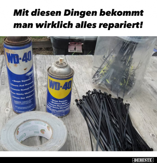 Mit diesen Dingen bekommt man wirklich alles repariert!.. - Lustige Bilder | DEBESTE.de