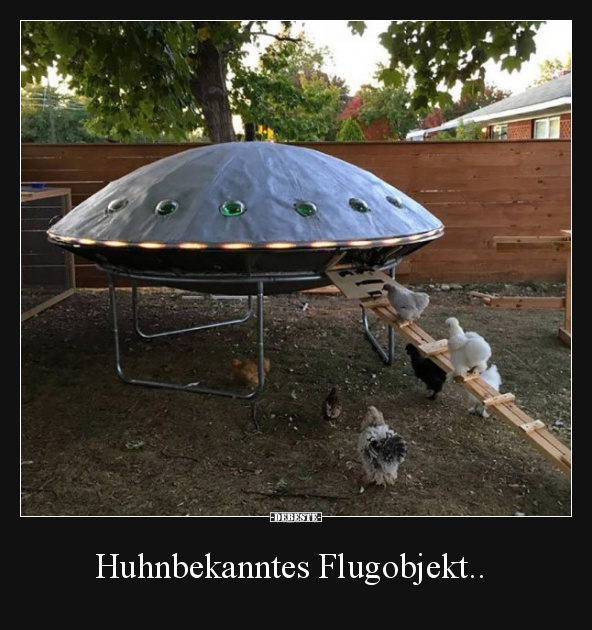 Huhnbekanntes Flugobjekt..