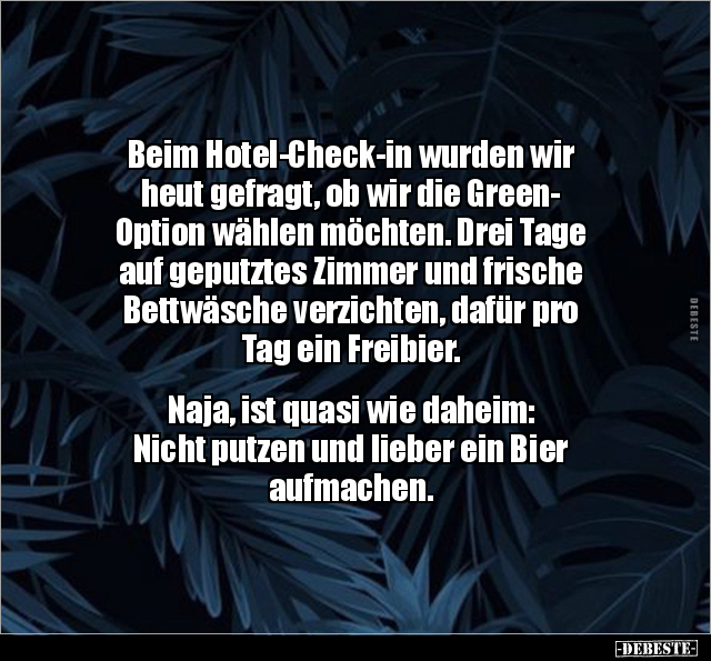 Beim Hotel-Check-in wurden wir heut gefragt.. - Lustige Bilder | DEBESTE.de