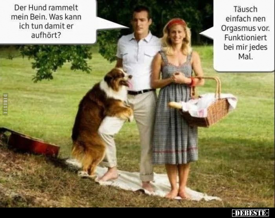 Der Hund rammelt mein Bein.. - Lustige Bilder | DEBESTE.de