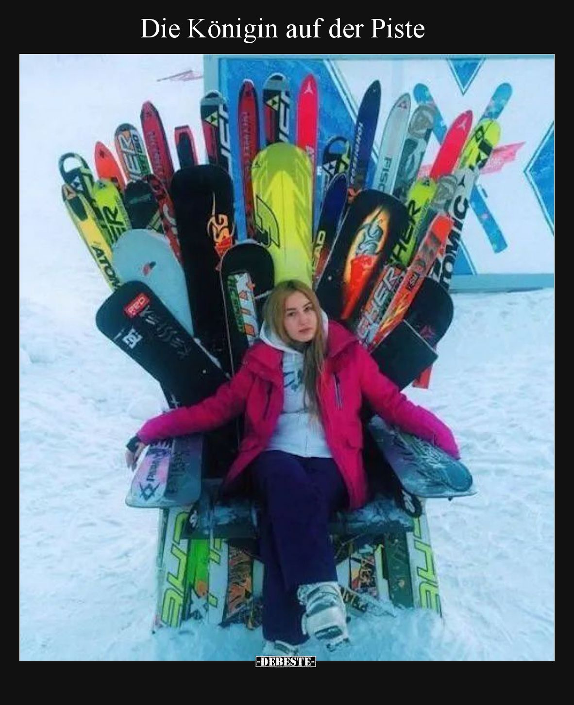 Die Königin auf der Piste